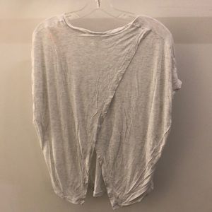 lululemon athletica Tops - Lululemon white SS opera back top, sz 6, 68481 lululemon athletica Tops - Lululemon white SS opera back top, sz 6, 68481